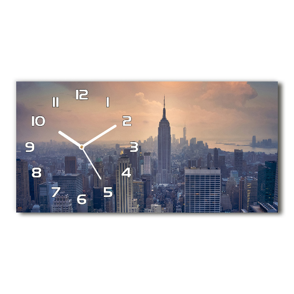 Orologio orizzontale con motivo Manhattan, New York