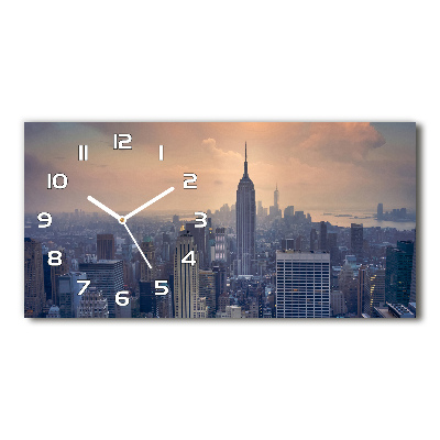 Orologio orizzontale con motivo Manhattan, New York