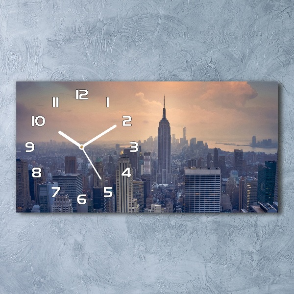 Orologio orizzontale con motivo Manhattan, New York