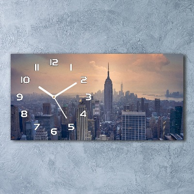 Orologio orizzontale con motivo Manhattan, New York