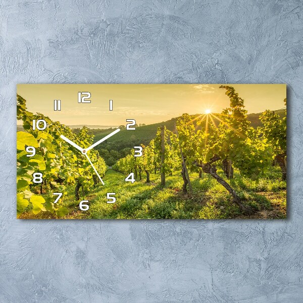 Orologio orizzontale con motivo Vigneto
