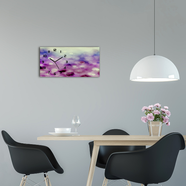 Orologio orizzontale con ruote viola