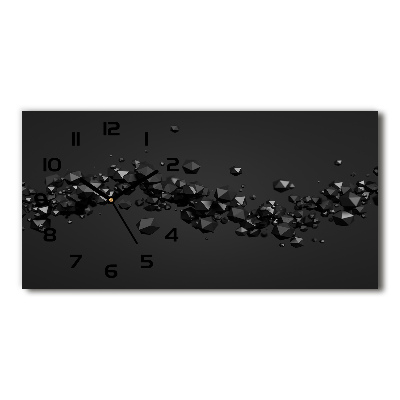Orologio orizzontale con motivo astratto 3D
