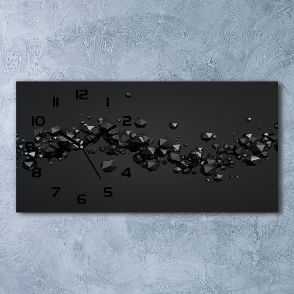 Orologio orizzontale con motivo astratto 3D