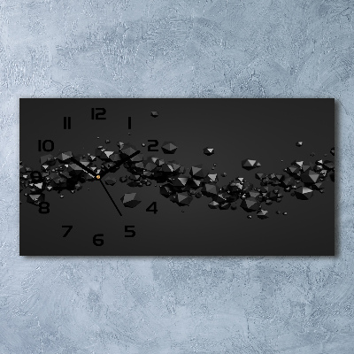 Orologio orizzontale con motivo astratto 3D