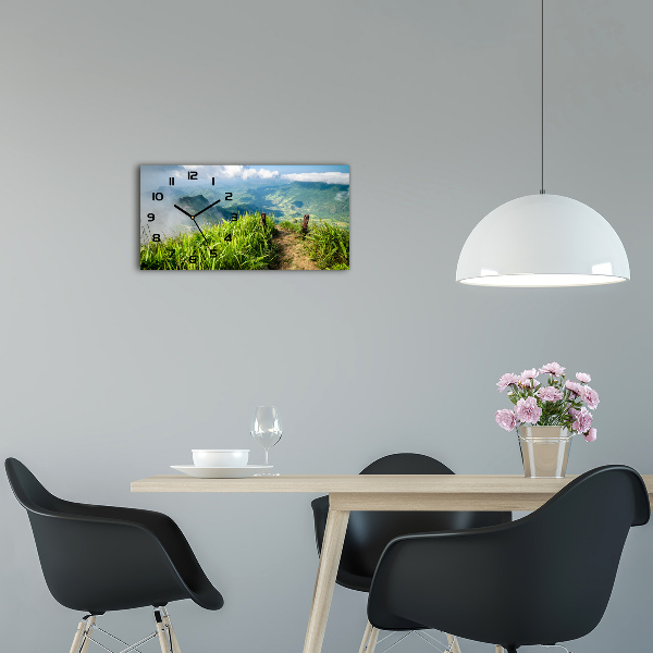 Orologio orizzontale con motivi ispirati al sentiero verso la cima