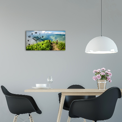 Orologio orizzontale con motivi ispirati al sentiero verso la cima