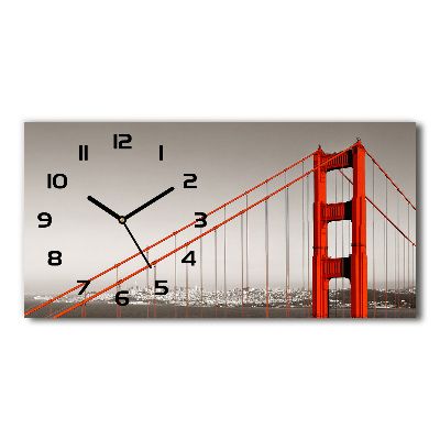 Orologio orizzontale con stampa del Ponte di San Francisco