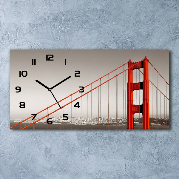 Orologio orizzontale con stampa del Ponte di San Francisco