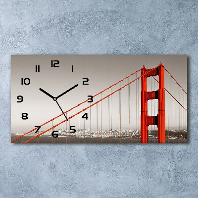 Orologio orizzontale con stampa del Ponte di San Francisco
