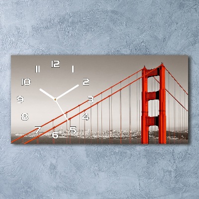 Orologio orizzontale con stampa del Ponte di San Francisco