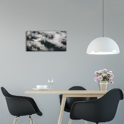 Orologio rettangolare con quadrante 'Nebbia sulla foresta'