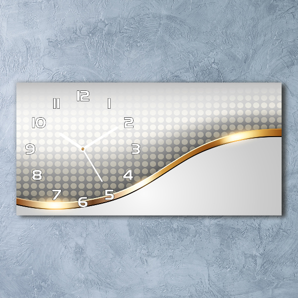 Orologio orizzontale con sfondo astratto