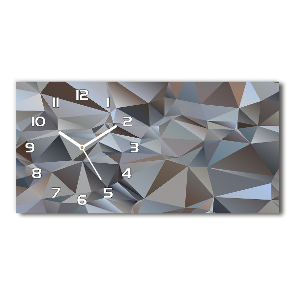 Orologio rettangolare con quadrante decorato con motivi a triangoli astratti