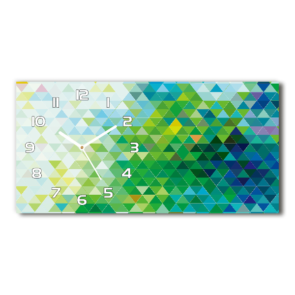 Orologio orizzontale con motivo di triangoli astratti
