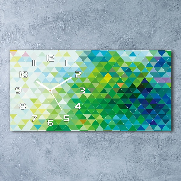 Orologio orizzontale con motivo di triangoli astratti