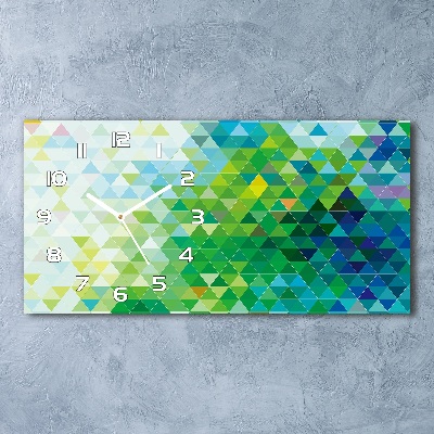 Orologio orizzontale con motivo di triangoli astratti