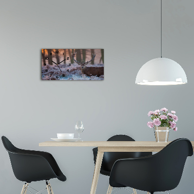 Orologio orizzontale con il motivo «Cervi all'alba»