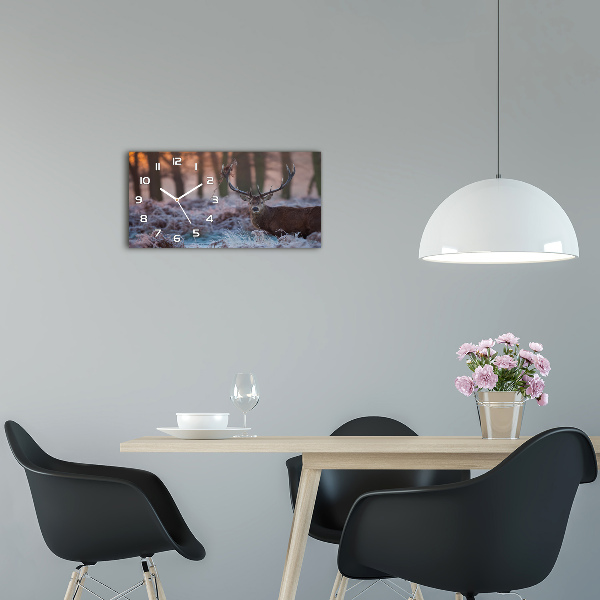 Orologio orizzontale con il motivo «Cervi all'alba»