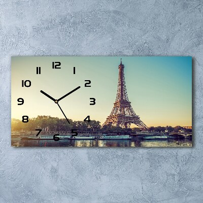 Orologio orizzontale con stampa della Torre Eiffel di Parigi