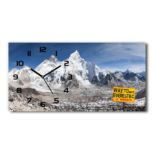 Orologio orizzontale con quadrante ispirato al Monte Everest