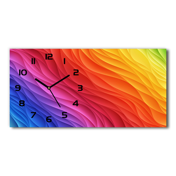 Orologio rettangolare con quadrante 'Piogge colorate'