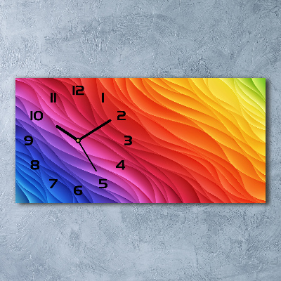 Orologio rettangolare con quadrante 'Piogge colorate'