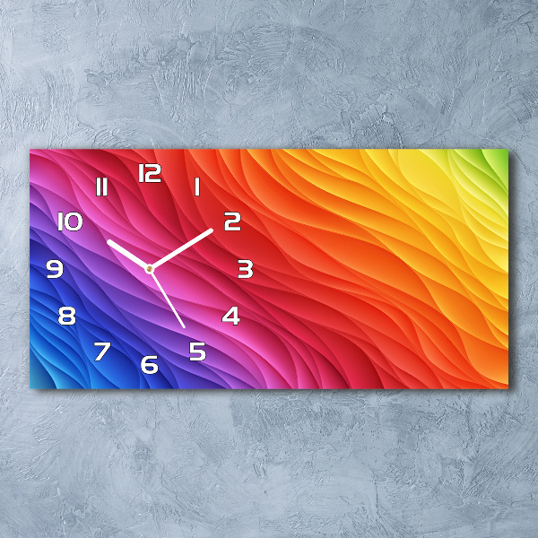 Orologio rettangolare con quadrante 'Piogge colorate'