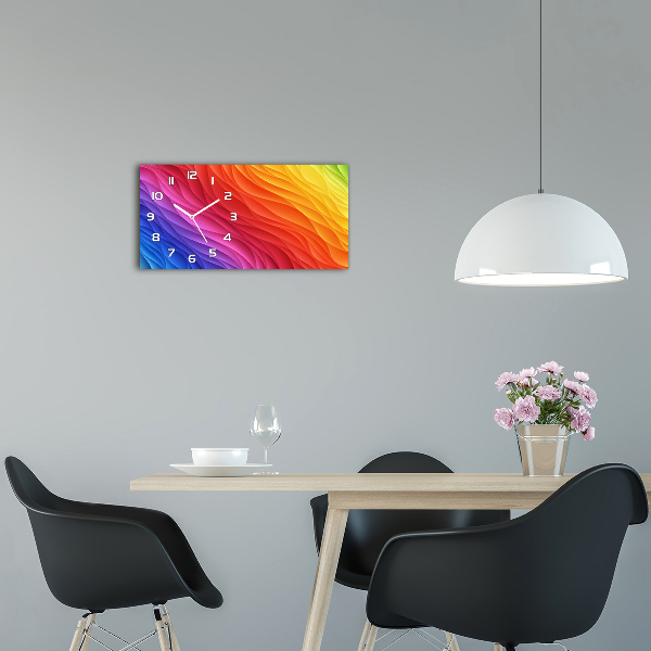 Orologio rettangolare con quadrante 'Piogge colorate'