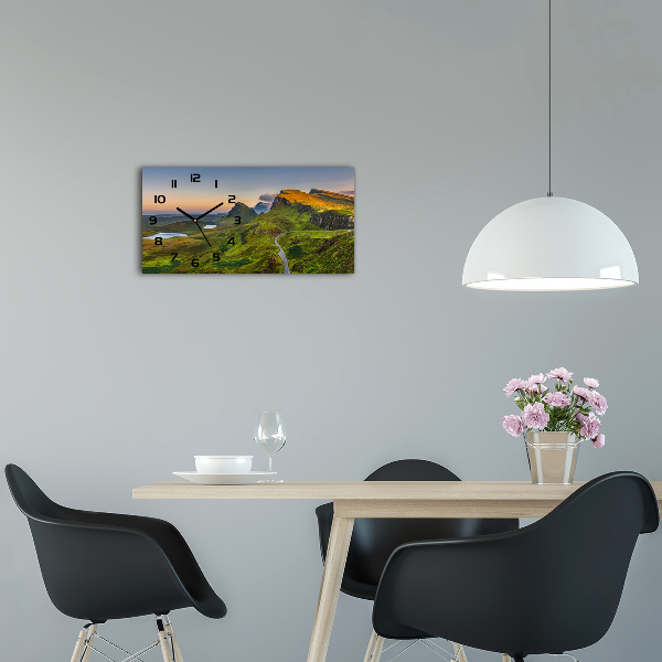 Orologio orizzontale con motivo dei Highlands scozzesi