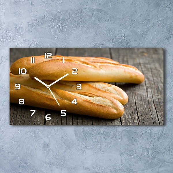 Orologio orizzontale con cinturino baguette