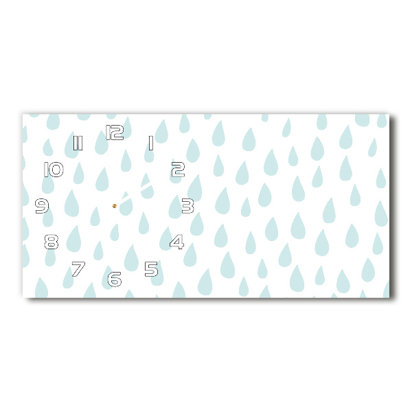 Orologio rettangolare con decorazione a goccioline