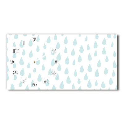 Orologio rettangolare con decorazione a goccioline