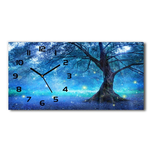 Orologio orizzontale con motivo Foresta misteriosa