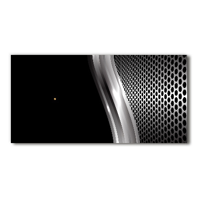 Orologio rettangolare con quadrante dall'aspetto metallico astratto