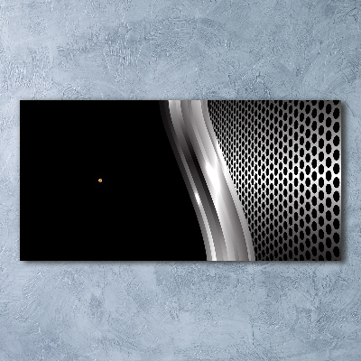 Orologio rettangolare con quadrante dall'aspetto metallico astratto