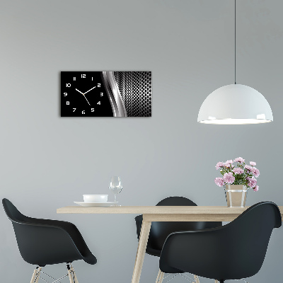 Orologio rettangolare con quadrante dall'aspetto metallico astratto