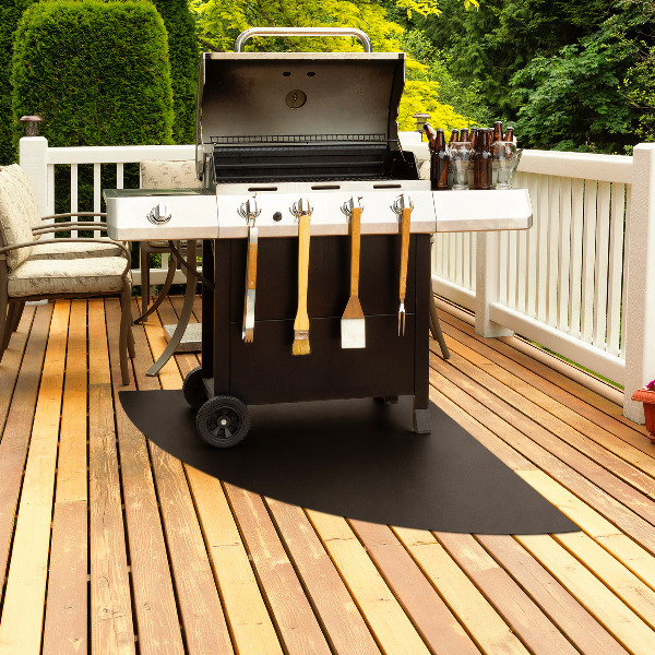 Piastra metallica per barbecue a forma di quarto di cerchio 100x100 cm