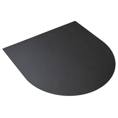 Piastra metallica per barbecue a forma semiovale 80x90 cm