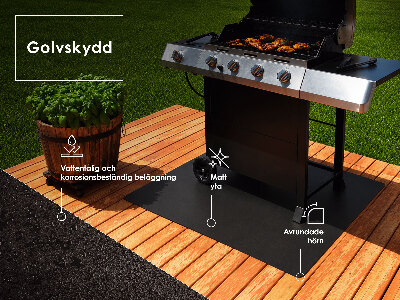 Piastra metallica per barbecue a forma semiovale 80x90 cm