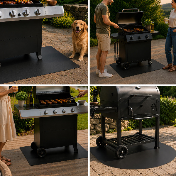 Piastra per barbecue semiovale 80x70 cm