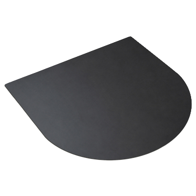 Lamiera sottobarbecue mezz'ovale 100x100 cm