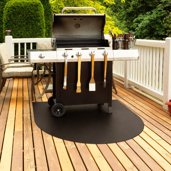 Lamiera sottobarbecue mezz'ovale 100x100 cm