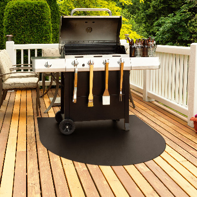 Lamiera sottobarbecue mezz'ovale 100x100 cm