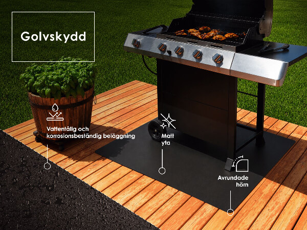 Lamiera sottobarbecue mezz'ovale 100x100 cm