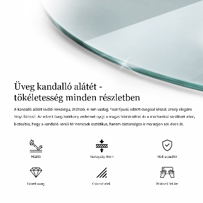 Rotonda vetro sotto il camino trasparente