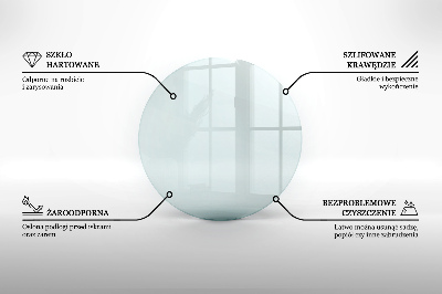 Rotonda vetro sotto il camino trasparente