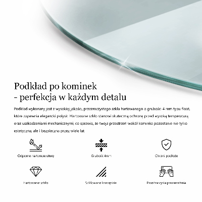 Rotonda vetro sotto il camino trasparente