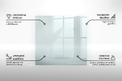 Rettangolare vetro sotto stufa in vetro trasparente