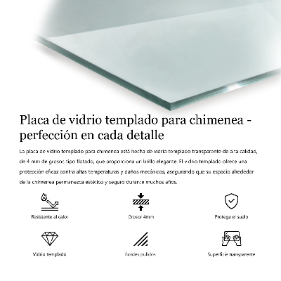 Rettangolare vetro sotto stufa in vetro trasparente